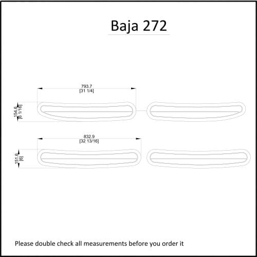 Baja 272 Swim Platform Pad Boat EVA Teak Decking 1/4" 6mm
