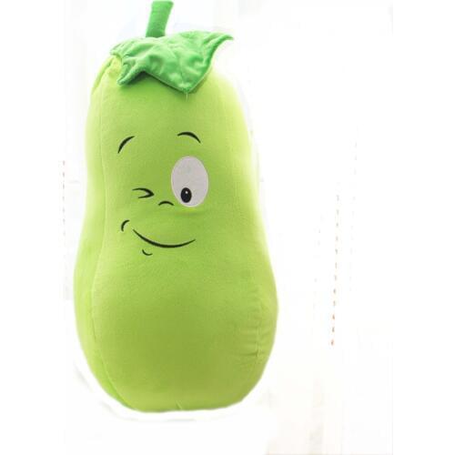 Dorimytrader Big Soft Realistic Vegetables Melon Plush Pillow Stuffed Cartoon Green Melon Toy Doll for Baby Gift 20inch 50cm