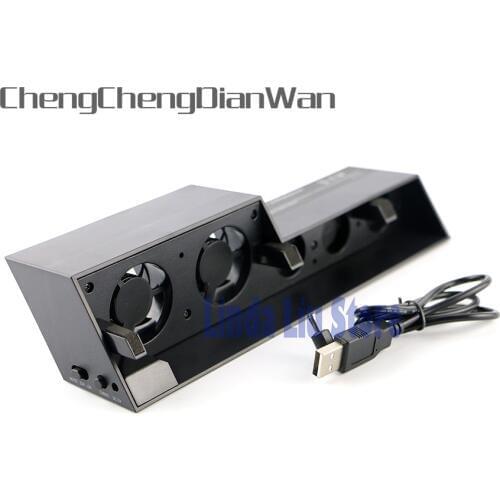 ChengChengDianWan 5pcs Newest USB fan Cooling Fan 5 Cooler External Turbo Temperature Control for Playstation 4 PS4