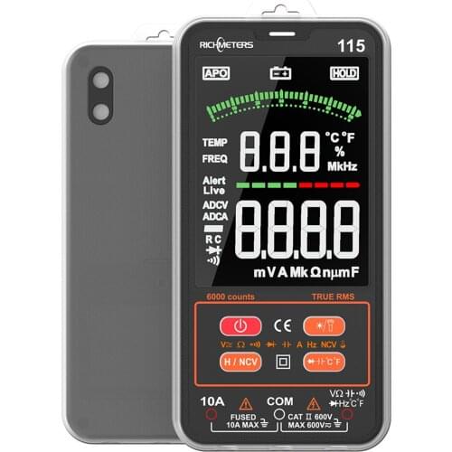 RM115 Digital Multimeter 6000 Counts True RMS A C/DC Voltage /Capacitance/Resistance/Diode Voltmeter
