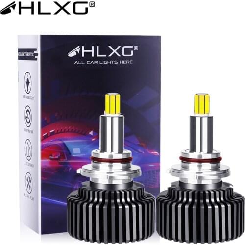 HLXG H1 H11 LED H7 H4 9012 H8 H9 bulb 3D 360 LED 24 Sides CSP Chips 9005 9006 HB3 HB4 20000LM 12V 6000K 8000K Auto Light Source