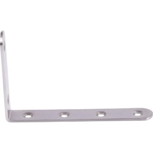 JFBL Hot 125x75mm L Shape Stainless Steel Shelf Corner Brace Angle Bracket