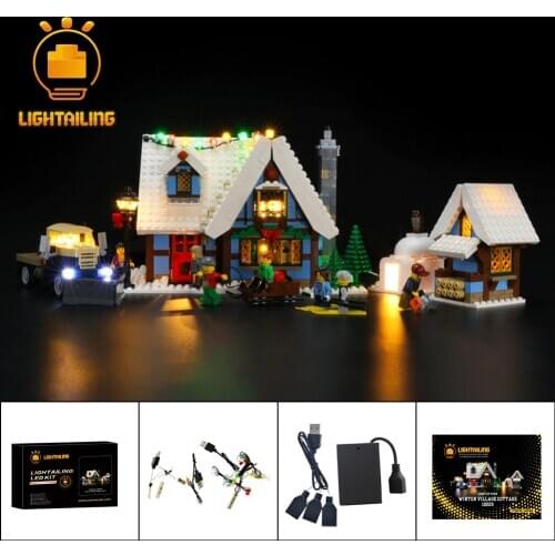 LIGHTAILING LED Light Kit For 10229 Creator Winter Village Cottage Toy Building Blocks Lighting Set Only