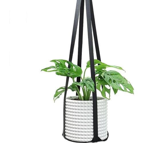 Leather Plant Hanger Hanging Planter Gardening Indoor Plants Cactus Succulent Flower Pot Holder