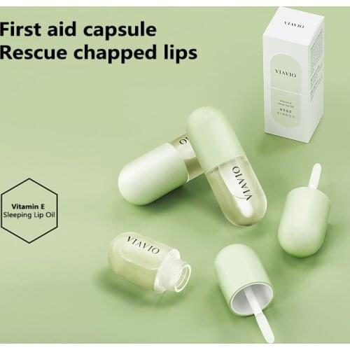 Vitamin E Sleep Lip Oil Colorless Moisturizing Lip Film Olive Oil Anti Wrinkle Cracking Dead Skin Removal Repair Lip Care TSLM1