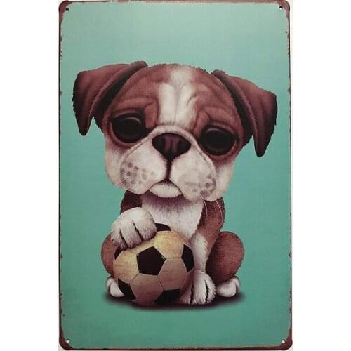 Urbano Cute Dog Vintage Retro Tin Sign Home Pub Bar Deco Wall Decor Poster