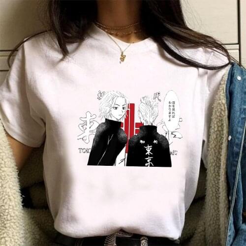 2021 Anime Tokyo Avengers Fashion Casual Harajuku Summer Short-sleeve Male T-shirt