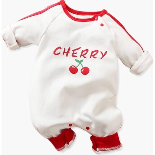 Newborn Infant Baby Girls Long Sleeve One-piece Clothing Letter Print Romper Jumpsuit Spring Autumn Overalls