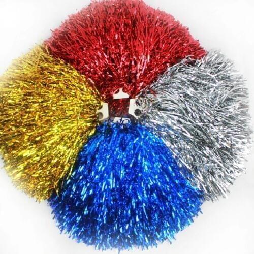 2pc Game Cheerleader Cheerleading pom poms Cheerleading pompoms cheer pom majorettes hand flower aerobics balls sports item 40g