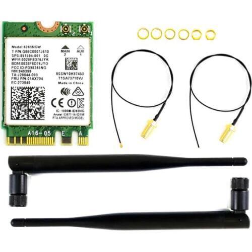 AC8265 Wireless NIC, 2.4G / 5G WiFi, Bluetooth 4.2, Applicable For Jetson Nano 4GB B01