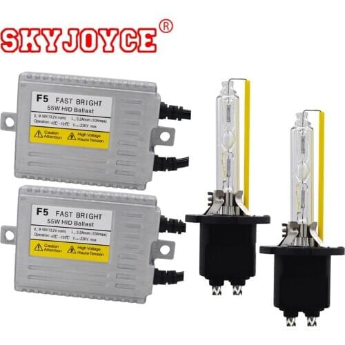 SKYJOYCE F5 55W Fast Bright Xenon H7 HID KIT D2H H4 Bixenon 5500K White H1 H3 H11 9012 9005 9006 Car HID Headlight Ballast Kit