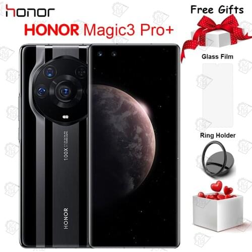 Original HONOR Magic 3 Pro+ Plus 5G Mobile Phone 6.76" 120Hz OLED Curved 12GB+512GB Snapdragon 888+ 50MP Quad Camera Smatphone