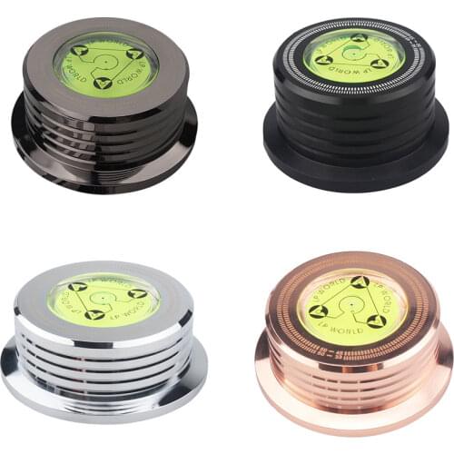 Universal 50Hz LP Vinyl Record Player Disc Turntable Stabilizer with Level Aluminum Alloy Weight Clamp LP Disc Stabilizer
