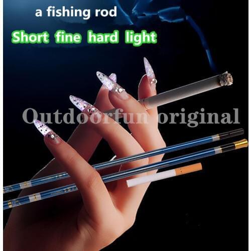 Superhard Ultralight Fishing Rod Carbon Fiber Mini Travel Pole Carp Stream Telescopic Cigarette Reeds Children Women Shore Tools