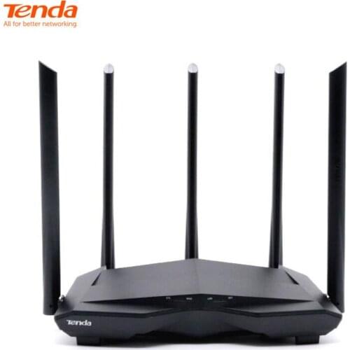 Tenda AC11 Gigabit Router AC1200 Dual Band 2.4& 5GHz Wireless Wifi Repeater 1000M Port 5*6dBi High Gain Antennas Global Version