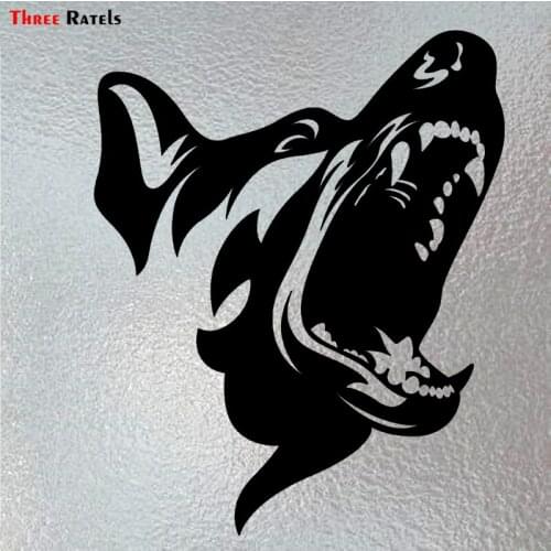 Three Ratels LBH192# 12.2x15cm german shepherd car sticker funny stickers styling removable decal