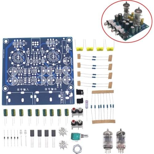 Tube Amplifiers Audio board Amplificador Pre-Amp Audio Mixer 6J1 Valve Preamp Bile Buffer Diy Kits