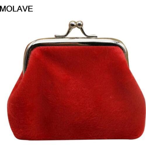 Molave Women Ladies Corduroy Coin Purses Retro Vintage Solid Small Wallet Hasp Purse Clutch Female Purses Gift Carteira Feminina