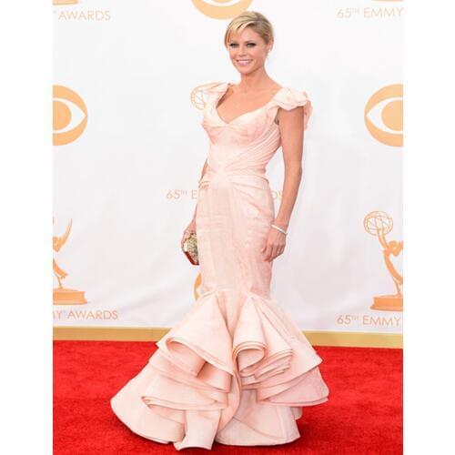 Sexy Neckline Mermaid Prom Gown Unique Design Floor Length Dress for Wedding Party Custom Made