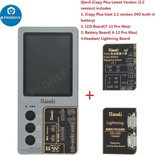 Qianli iCopy Plus 2.0 LCD Screen Original Color/True Tone/Virbrator/Battery/Headset/Lightning for iPhone Repair Programmer Board