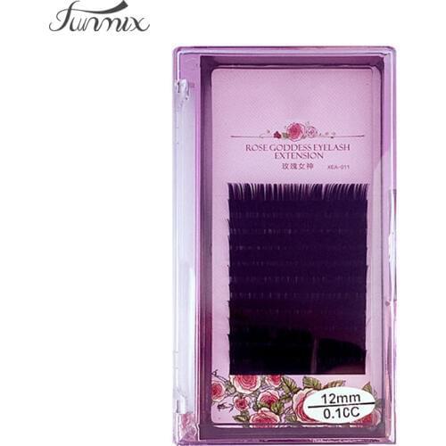 C Curl Individual Natural Eyelashes Silk False Eyelashes Extension Soft Thick Fake False Eyelashes