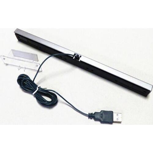 100 PCS High quality USB Simulator controller GamepadsWired Infrared IR Signal Ray Sensor Bar/Receiver for W-i-i Remote