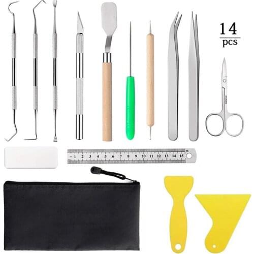 14PCS Weeding tools accessories art carving DIY silhouette crafts making tools embossed lettering Paper craft Wall stickers