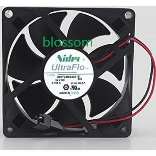 24V 0.165A Inverter 8CM 8025 Fan U80T24MS4A7-51 6months Warranty