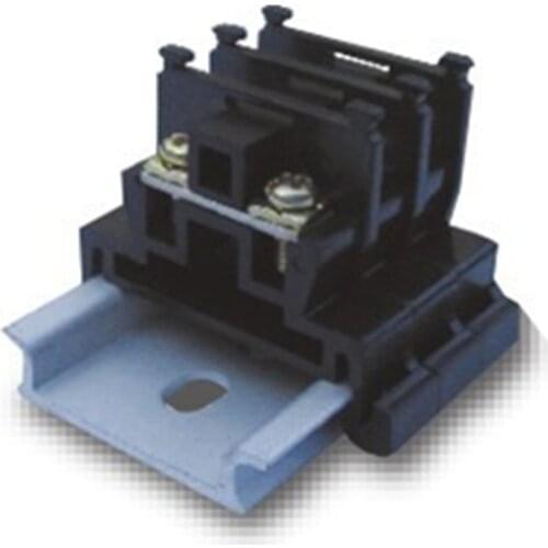 50pcs 10A Rail Mounted Screw Copper Base Combination Terminal Block TBR-10 Thin Connector
