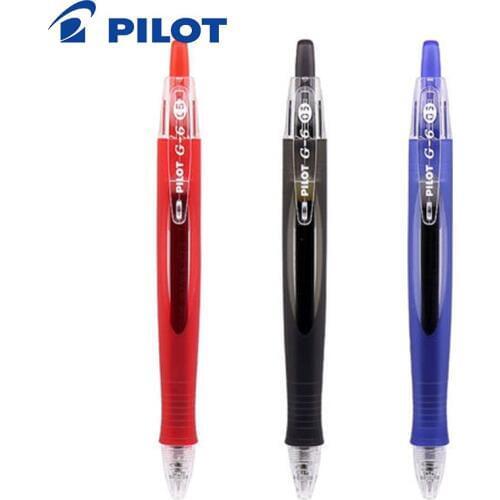 6Pcs/Lot PILOT G-6 BL-G6- Automatic neutral pen/pencil streamline 0.5 mm