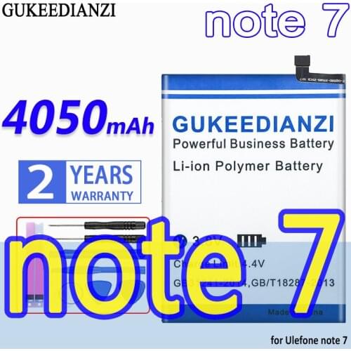 GUKEEDIANZI High Capacity Battery note 7 4050mAh for Ulefone note 7 note7 Bateria