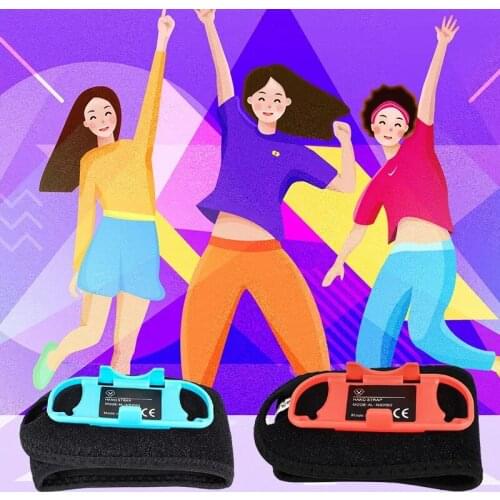 ​For Switch Game Wrist Band Armband For NS Adjustable Elastic Bracelet Just Dance Wristband Hand Straps 2pcs Freedom Durable