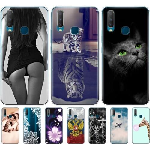 For Vivo Y11 2019 Case Soft TPU silicon Back Phone Cover For Vivo Y17 6.35" bumper Funda full 360 Protective fundas cute