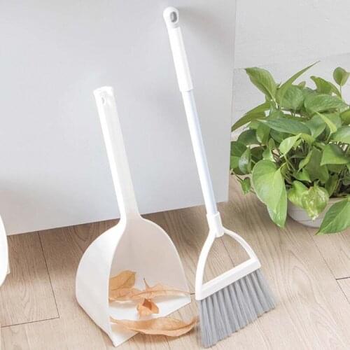 Kids Mini Broom Dustpan Set Toddlers Children Pretending Play Toys Household Cleaning Tool for Girls Boys J60B