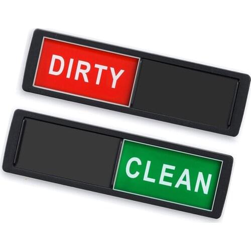 Dishwasher Indicator Durable Dishwasher Magnet Clean/Dirty Sign with Strong Anti-scratch Magne for Home Unique Gift, 2 Colors