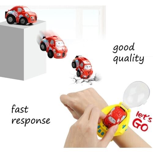 Gravity Sensor RC Mini Pocket Racer Cars Remote Control Cute Cartoon Kid Toy Watch Small Electric Dual-CTRL Vehicle USB Recharge