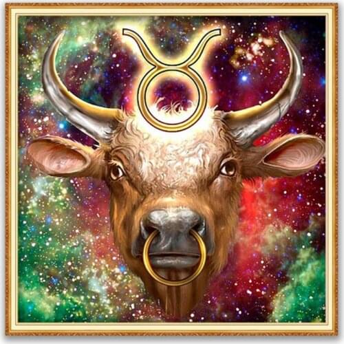 Region 12 Zodiac DIY Embroidery 11CT Cross Stitch Kits Needlework Craft Cotton Thread Printed Canvas Home Decoration Wholesale