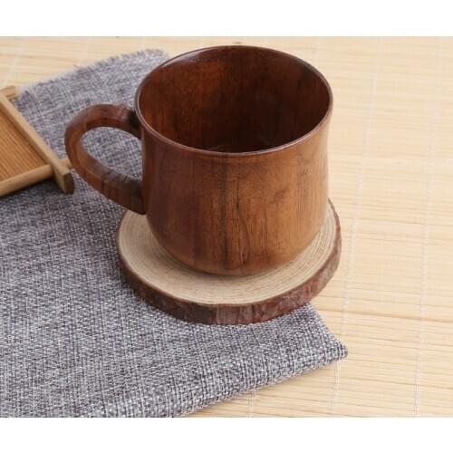 2021 New Wooden Cup Primitive Handmade Natural Wood Coffee Beer Juice Milk Tea Mug