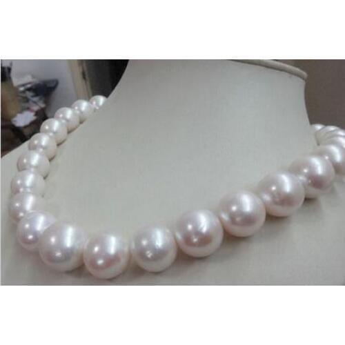 Free shipping Noble jewelry HUGE 18" 12-13MM SOUTH SEA NATURAL GOLD PEARL NECKLACE