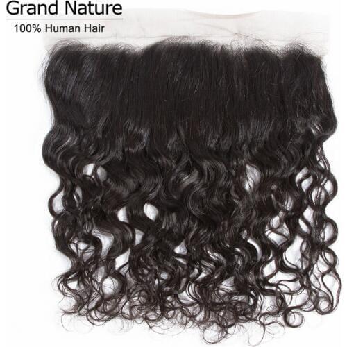 Peruvian water wave with frontal closure 13x4inch prepluckedl closure with baby hair remy hair extensions 8-20inch