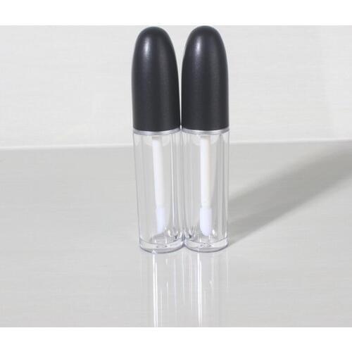 500 Pcs/Lot 5G Plastic lip gloss bottle with applicators wholesale , wholesale 5ml empty lip gloss tubes
