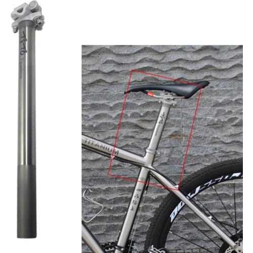 TiTo Titanium Bike Seatpost, Ti MTB/Road Bicycle Seat Post 27.2/30.9/31.6mmx350mm
