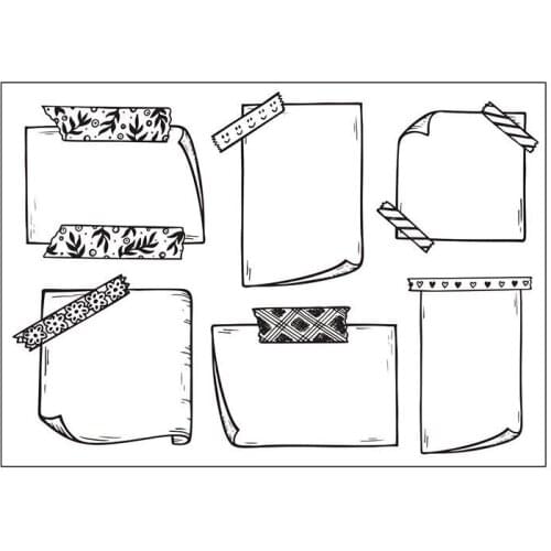 Note Transparent Clear Silicone Stamp/Seal for DIY scrapbooking/photo album Decorative clear stamp sheets B0242