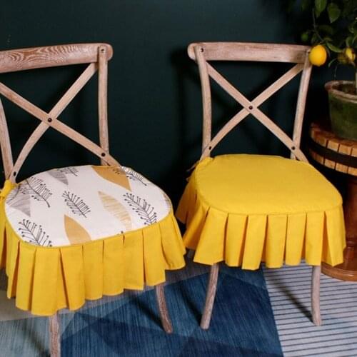 American Simple Chair Cover Cushions Home Solid Color Chair Covers Restaurant Banquet Decoration Cushion Removable Washable