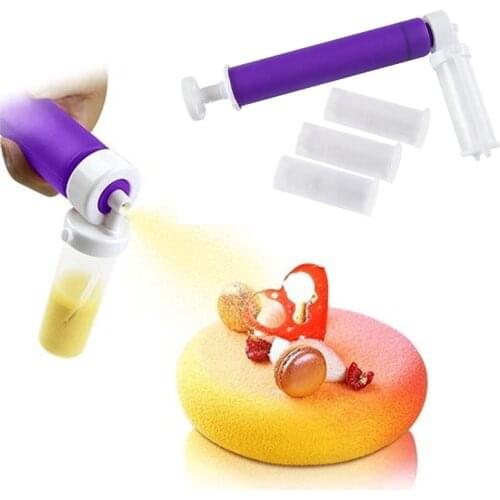 Cake Coloring Duster Manual Cake Airbrush Pump Cake Decorating Tool Baking Tool Gift for Dessert Lover Kitchen Accessories