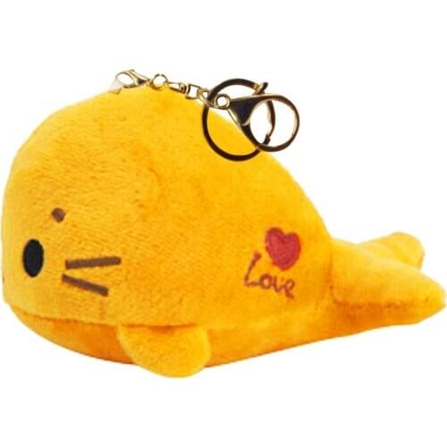 Mini Cute Attractive Interesting Practical Multifunctional Cartoon Sea Lion Soft Plush Doll Hanging Toy Bag Pendant Ornaments