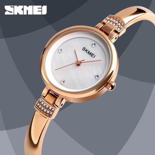 SKMEI Luxury Women Watches Classic Casual Quartz Female Clock Fashion Waterproof Ladies Dress Bracelet Wrist Watch Reloj Mujer