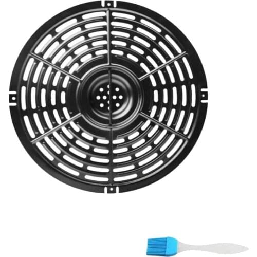 8.74 in Air Fryer Replacement Grill Pan 5QT Airfryers Non-Stick Crisper Plate, Air Fryer Grill Plate Fry Pan Accessories