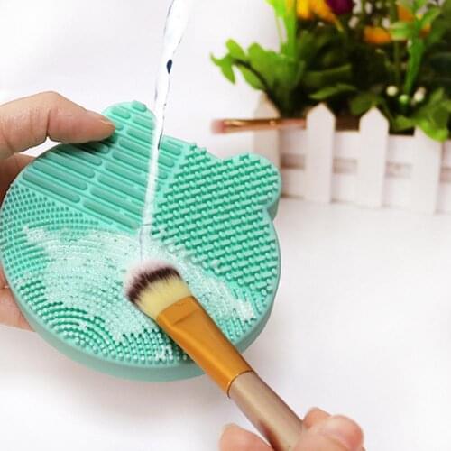 Brushes Drying Rack Multi-hole Portable Storage Supplies Reusable Makeup Brush Cleaner Mat for Dresser