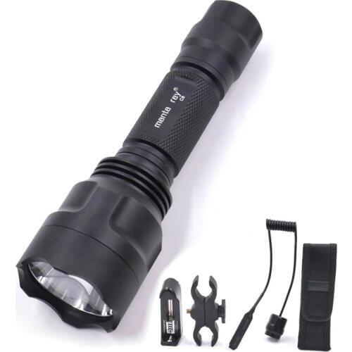 C8 led flashlight hunting torch cree xm-l2 u3 ultra bright camping light 1mode waterproof bicycle Light use 18650 battery